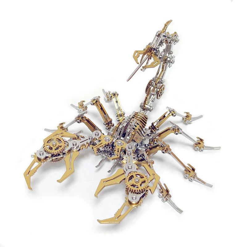 Mechanical Scorpion DIY Model Display Metal Craft Decorative Toy Handmade Assembly Scorpion Model Gift Adult 3D Model Puzzle