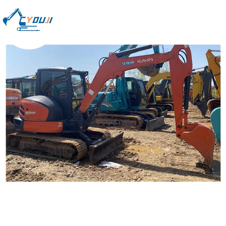 Direct company 6 ton Kubota KX 165 New Arrive import Japan Original Used Excavator Mini  Crawler digger Kubota KX165 For Sale