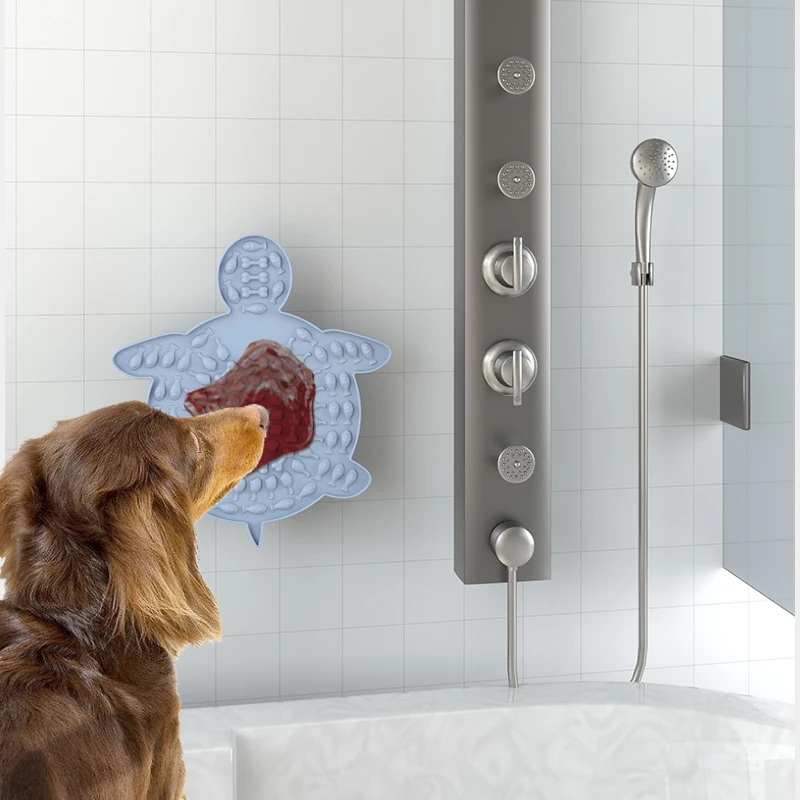 
Lick Mat for Dogs, Dog Lick Pad Peanut Butter for Dogs for Bath and Shower, Slow Feeder Dog Licking Mat 