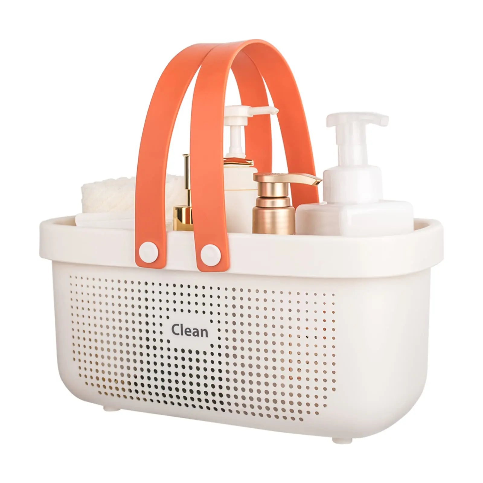 Bathroom Portable Plastic Organizer Storage Shower Caddy Tote Basket  with handle
