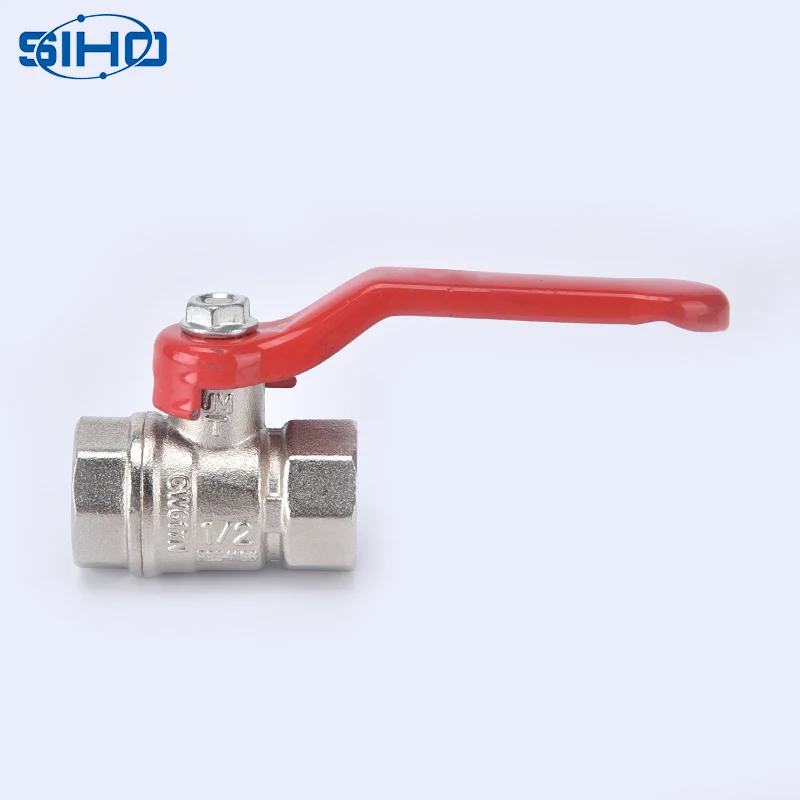 Латунный кованый шаровой кран, горячая Распродажа, Cw617, резьба 1/2 дюйма, стандартная температура воды, латунный Цвет, ручной OEM CN;ZHE