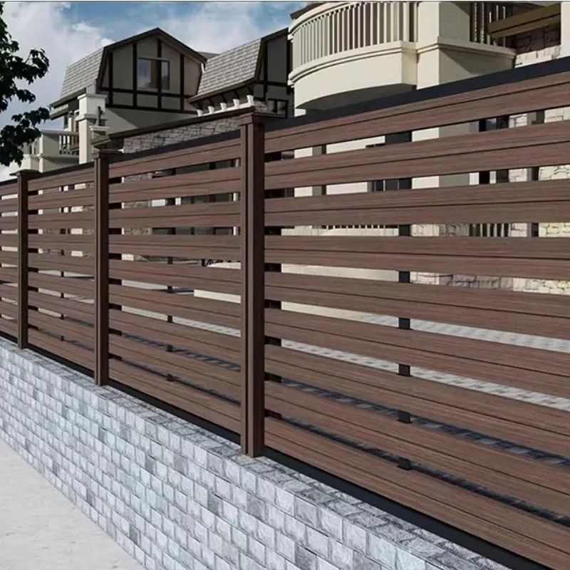 ETA  Best Quality Easy Installing Anti Rotten Frontyard Outdoor Garden Wpc Composite Fence Panel Privacy Fence Panels