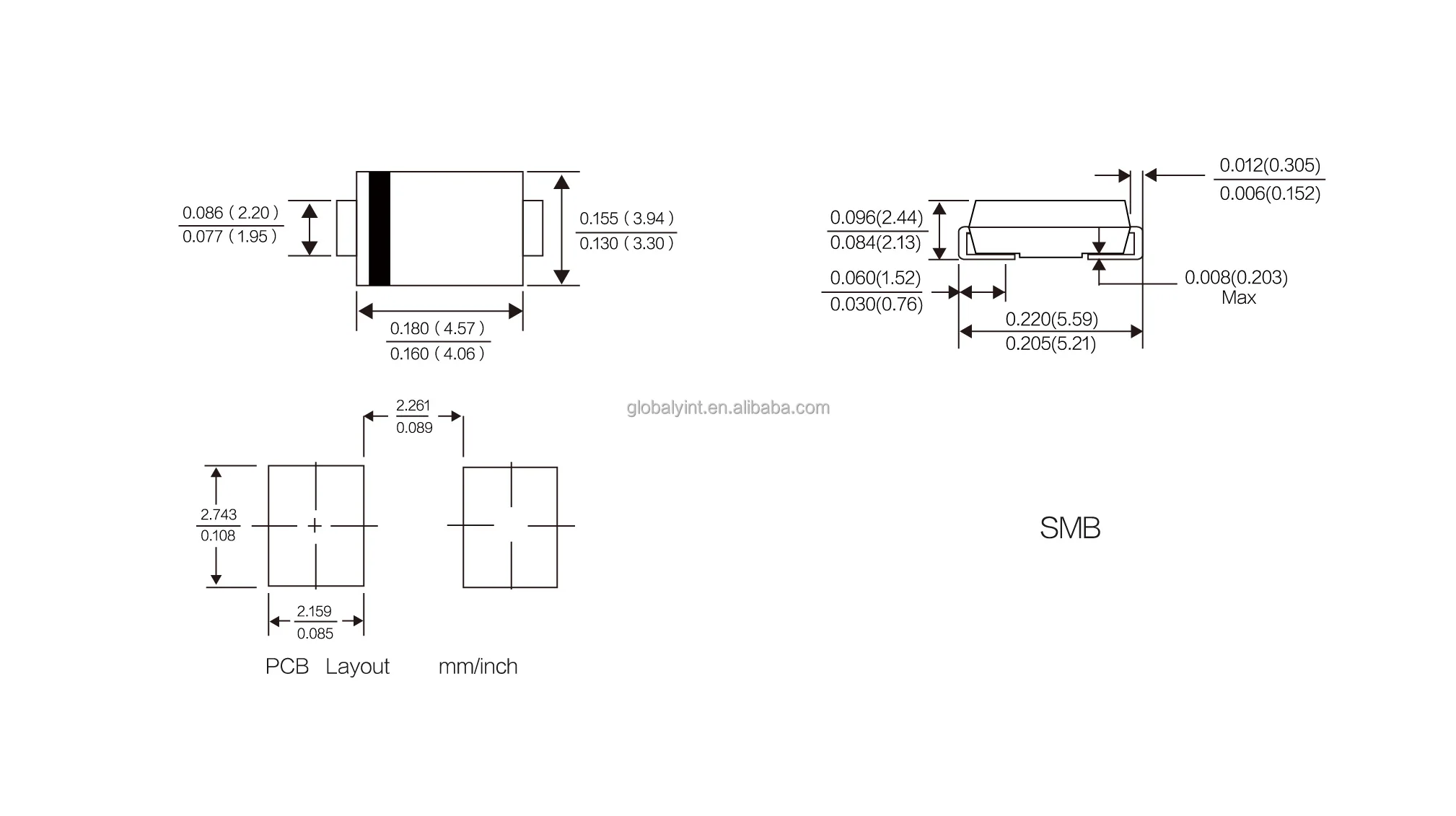 Выпрямительный диод высокого напряжения 200 В
