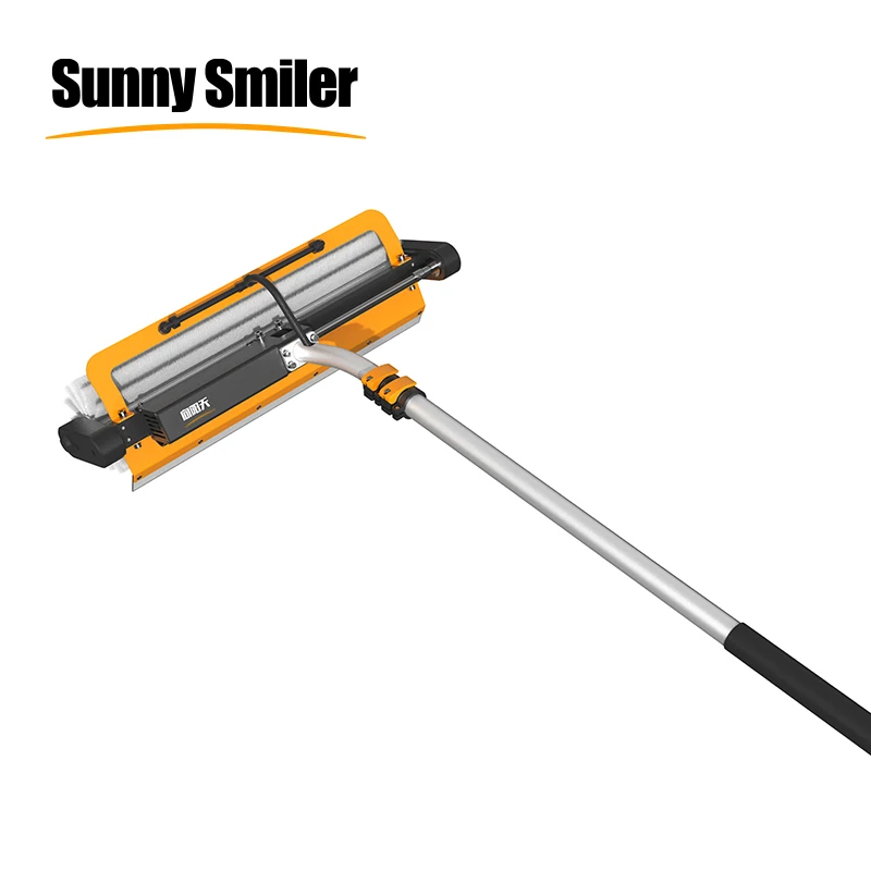 Sunnysmiler robot solar panel cleaning Rotating solar panel cleaning brush PV cleaning brush machine manufacturer