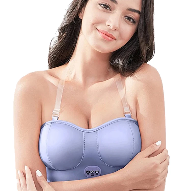 Wireless Chest Enhance Vibration Massage Machine Usb Electric Growth Nursing Instrument Bra 3 Gear Enlargement Breast Massager