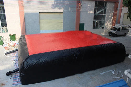 Extreme free fall sport skiing freestyle stunt big inflatable jumping landing airbag ramp pad/sloped Bikeparks Snowpark