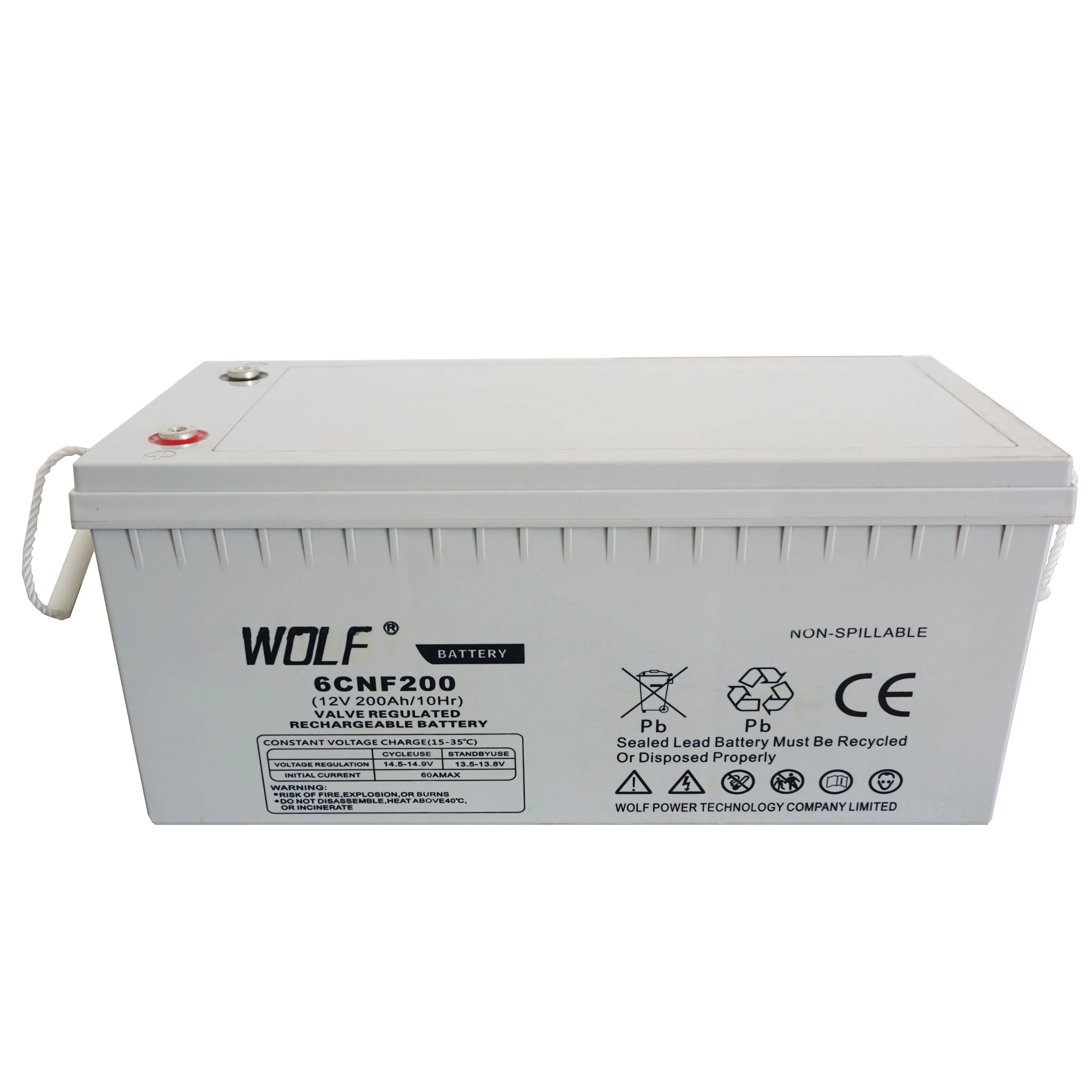 deep cycle lead-acid energy storage batteries 12V 200AH