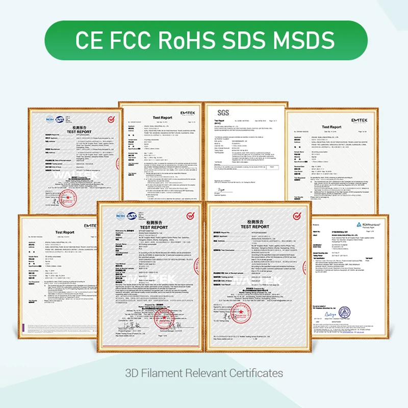 Eco-friendly high strength 3d printer filament 1kg pla 1.75 fiber 3d filaments