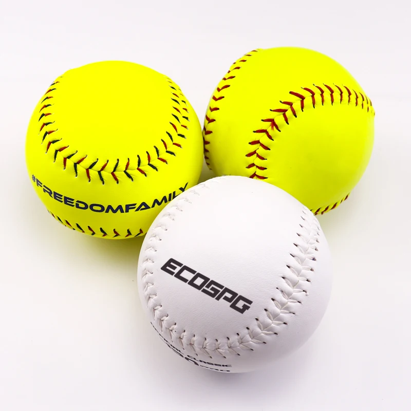 Wholesale High Quality Cheap Price Customized Logo Softball Practice Balls Pitching Batting Hitting Training Softball