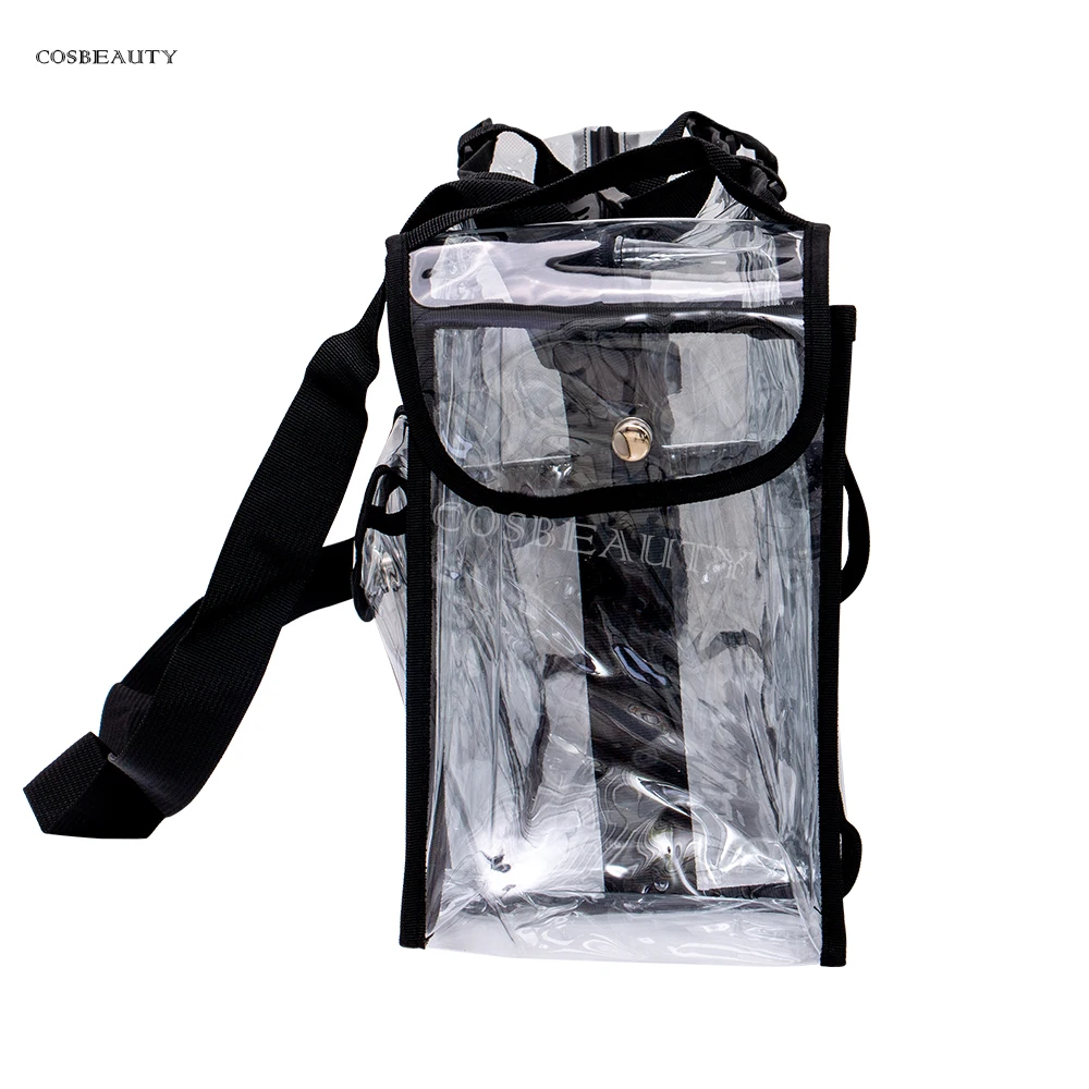 Best Selling Holographic Vinyl Transparent Beauty Bag Clear PVC zipper bag Beauty Bags Cosmetic Makeup Handbag