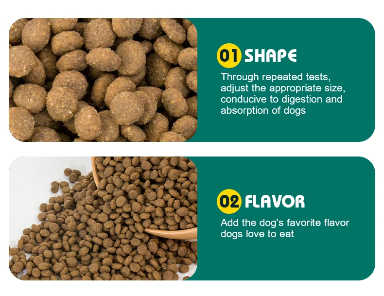 OEM ODM китайская низкая цена корм для домашних животных различные ароматы разные формы 18% содержание белка взрослых собак сухой