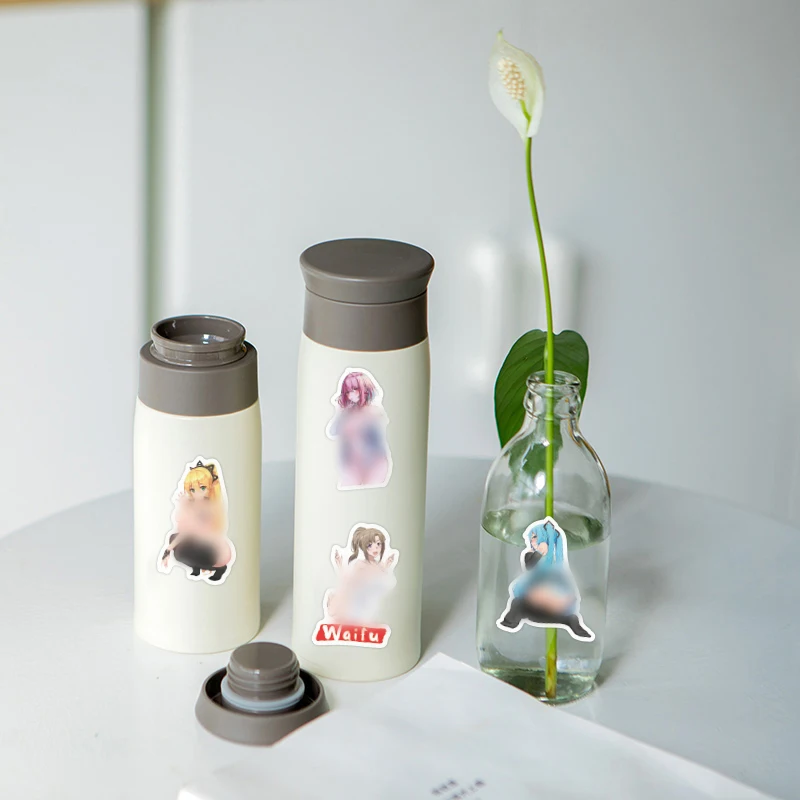 50pcs Japanese anime sexy girls sticker custom cartoon waterproof laptop notebook skateboard pvc vinyl high quality stickers