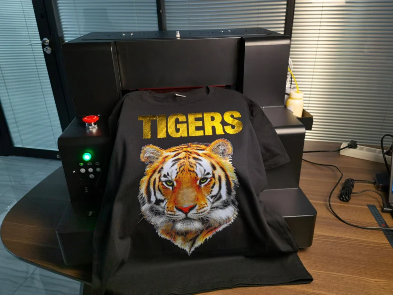 A3+   Digital Textile Direct to garment Printer DTF hot gold foil transfer film DTF printer