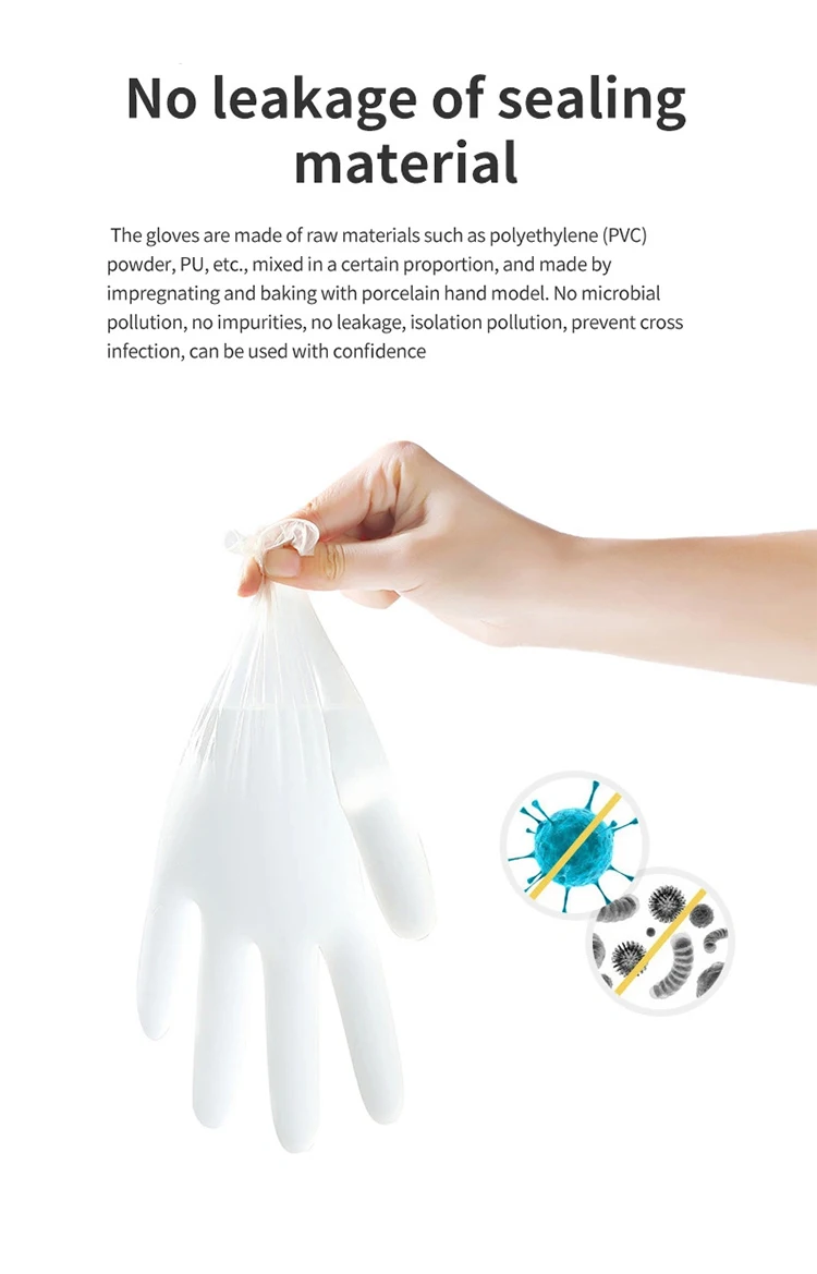 Factory Outlet premium vinyl powdered gloves disposable powder free hardy disposable vinyl gloves white
