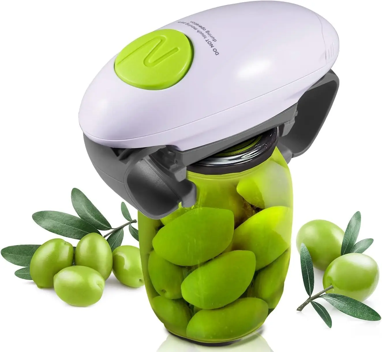 New Kitchen Gadgets Tools Hands Free Electric Can Opener Handheld One Touch Automatic Jar Opener