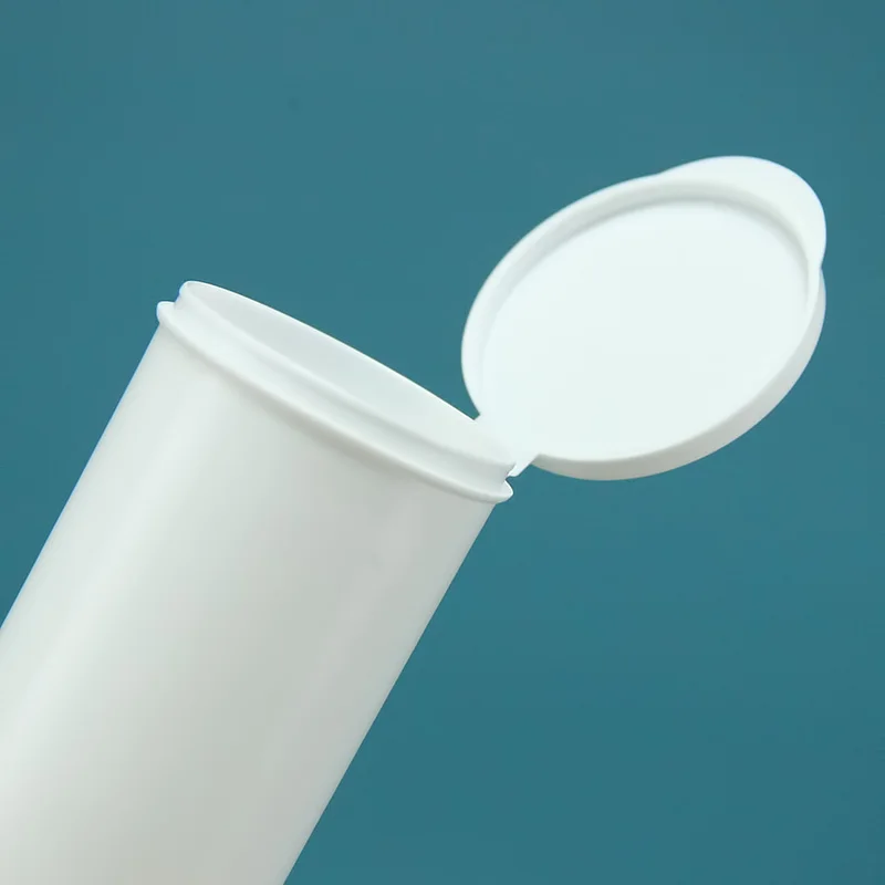 PET Plastic Empty 200ml Pop Top Vials Smell Proof Candy Effervescent Tablet Packaging Child Resistant Pop Top Tube For Medical