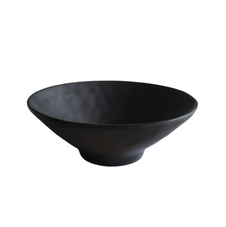 Wholesale plastic black bowl durable custom printed bowls