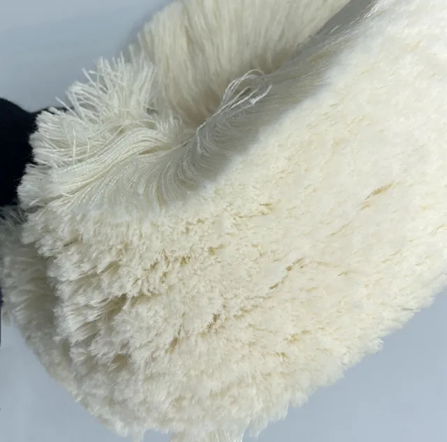 Круглая щетка и Швабра из шерсти и хлопка для обуви, мягкая и белая щетка для полировки обуви и кожи