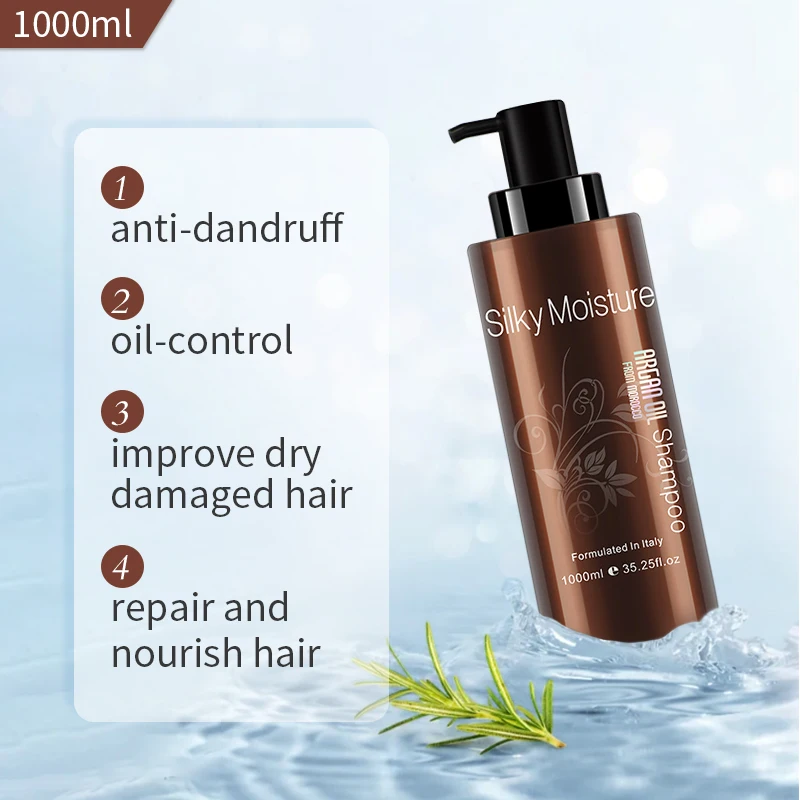 NUSPA Private Label Deep Nourishing Hair Care Organic Hydrolyzed Keratin Silky Moisture Argan Oil Repairing Shampoo