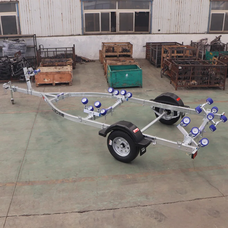 China LUBO Manufacturers direct galvanized inflatable boat trailer  rib boat trailer