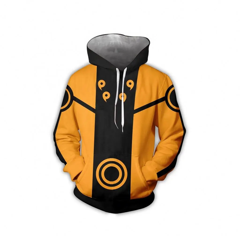 5XL Hot Sale 3D Digital Print Hooded Anime Costumes Long Sleeve Pullover Streetwear Loose Zipper Cosplay Peripheral Hoodies