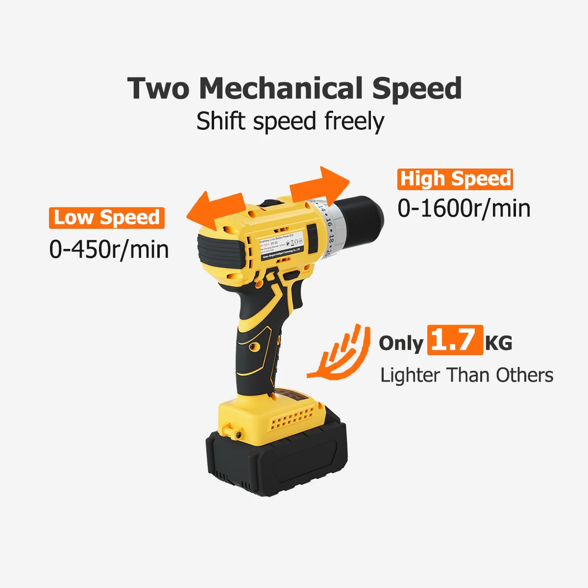 Best Seller Industrial Grade Power Drills Portable Hand Lithium Battery Cordless Drill