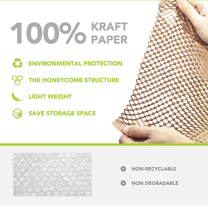 
Alps 80g buffered honeycomb paper manufacturer kraft machin paper wrap recyclable cushioning honeycomb paper 