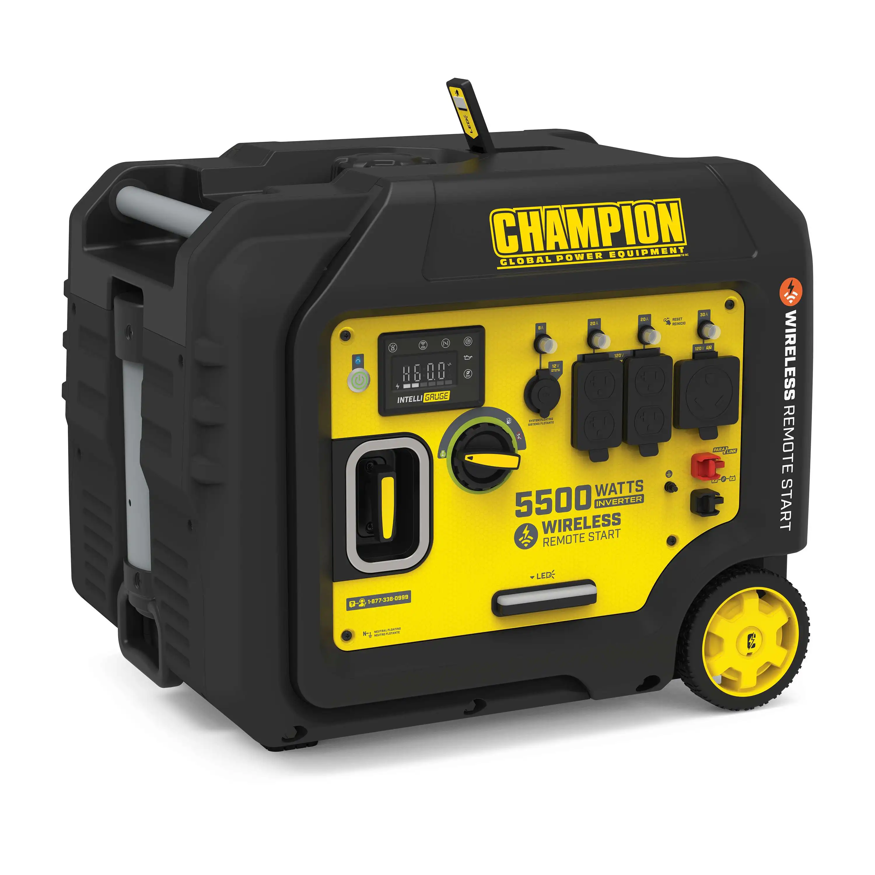 Champion Portable Wireless Super Silent Generators Pure Wave 224cc 4kw Inverter Generator