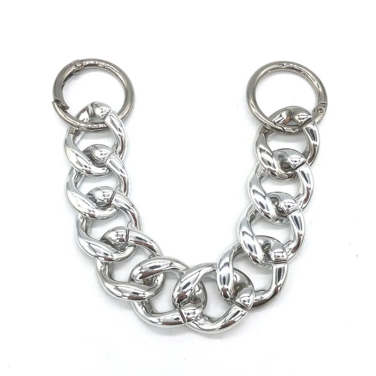 2 Pieces Metal Shoe Charms Chain DIY Hanging Shoe Chain Charms Shoe Chain with Buckle for Birthday Halloween Christmas