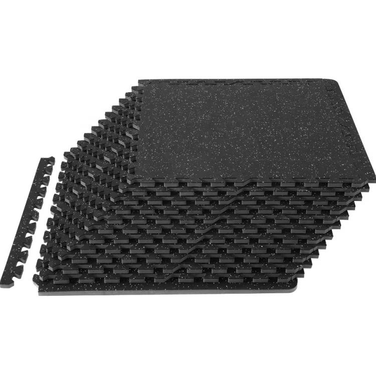 UNIQ gym equipment 25mm 45mm anti-slip roll interlocking gym rubber floor mat