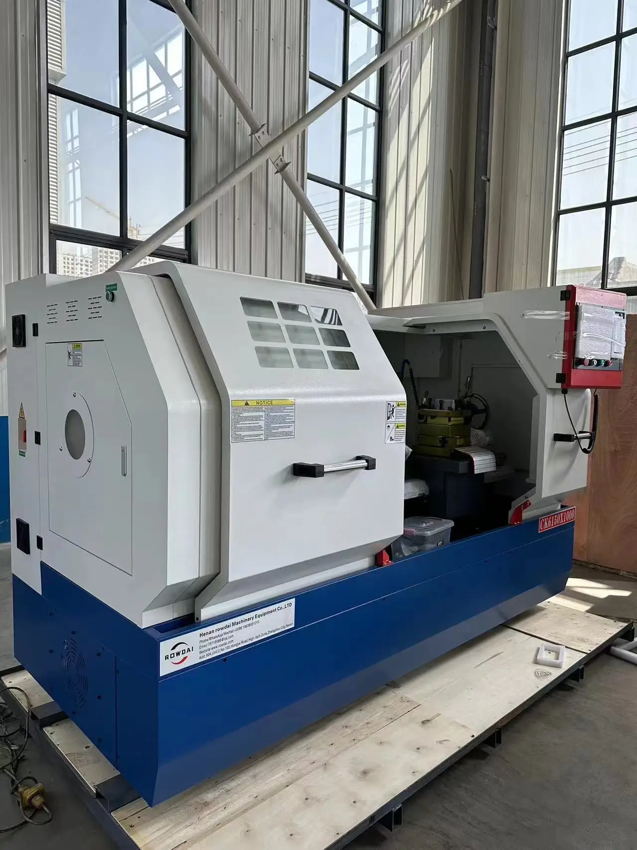 High quality automatic flat bed lathe machine for metal industry processing