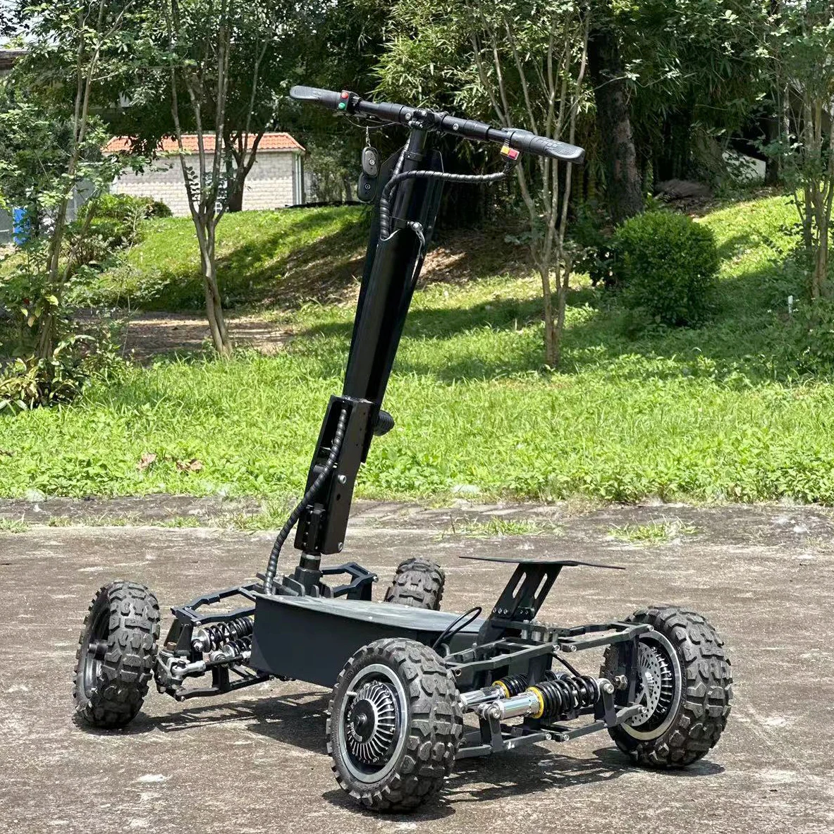 Новый продукт 11-дюймовый 4WD 4-колесный привод 6000 Вт 4 моторы McPherson подвеска внедорожный Городской Спортивный вездеход Электрический Скутер ATV