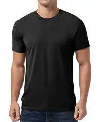 High Quality Bamboo T-shirt Men Wholesale Eco-friendly  Bamboo T-Shirt Organic Plain T Shirts For Men