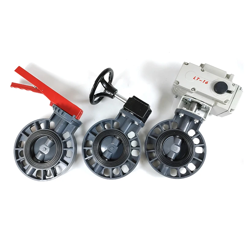 High Quality With Nice Price 1'-8' PVC Red Handle Compact Butterfly Valve