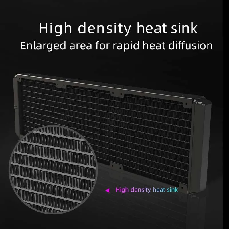 Good sell COOLMOON Jade Ring 240 Amd/Intel Liquid Water Cooler Large Air Volume Water Cooling cpu aio water cooler for Gaming Pc