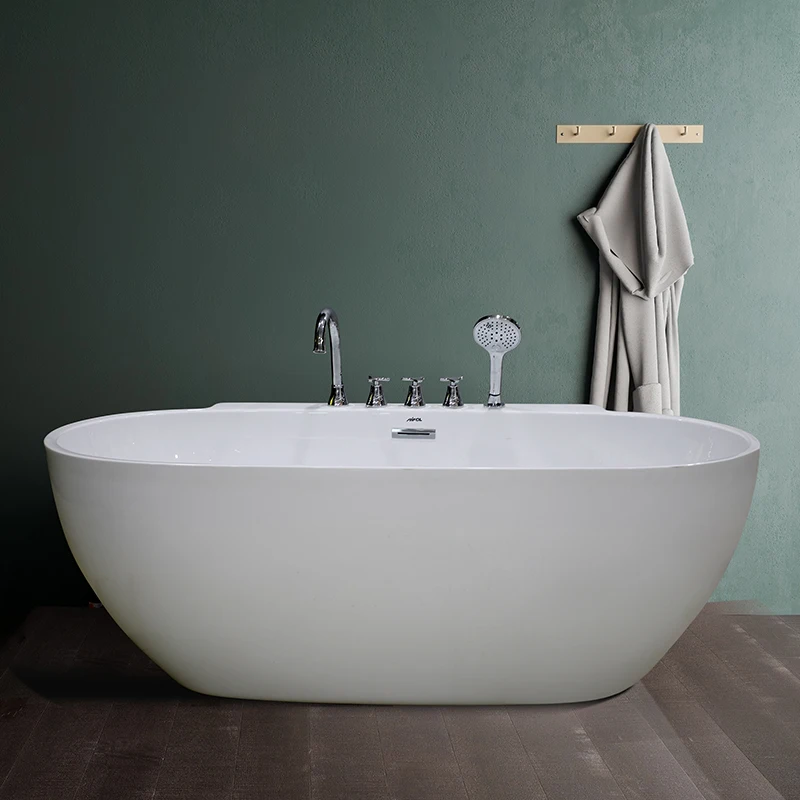 aifol high quality modern cheap prices bathroom deep soaking common freestanding round 70 inch  bathtub for children