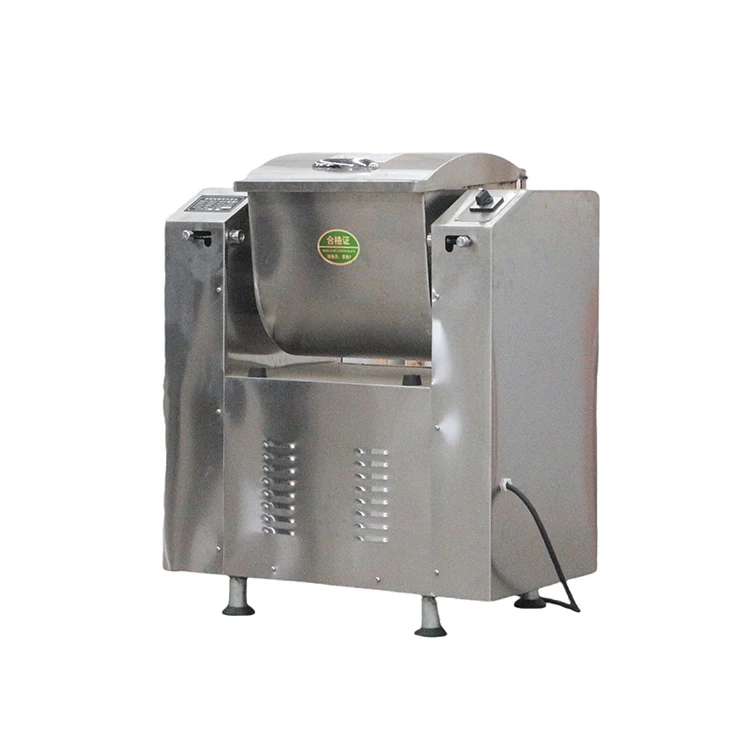 High quality capacity 10L weight 100kg dough horizontal spiral mixer dough machine with silent dc motor