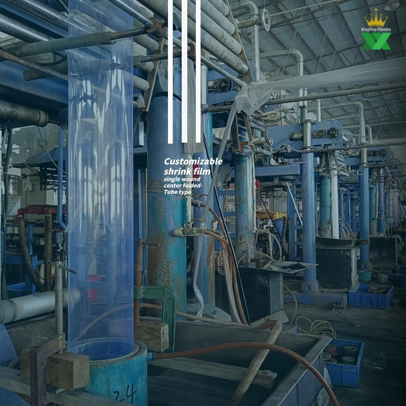 Customized Width Shenzhen Transparent Film 0.018mm Heat Shrinking PVC Tube Pof Shrink Film