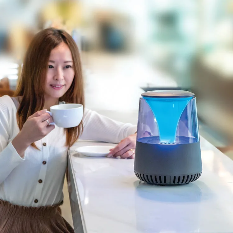 New desktop Light Music air cleaner portable Negative Ion Air