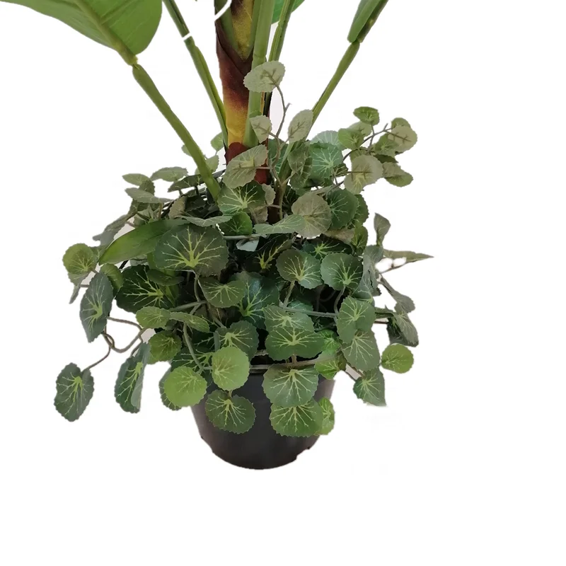 Artificial evergreen plant indoor decoration potted bonsai fake green plants