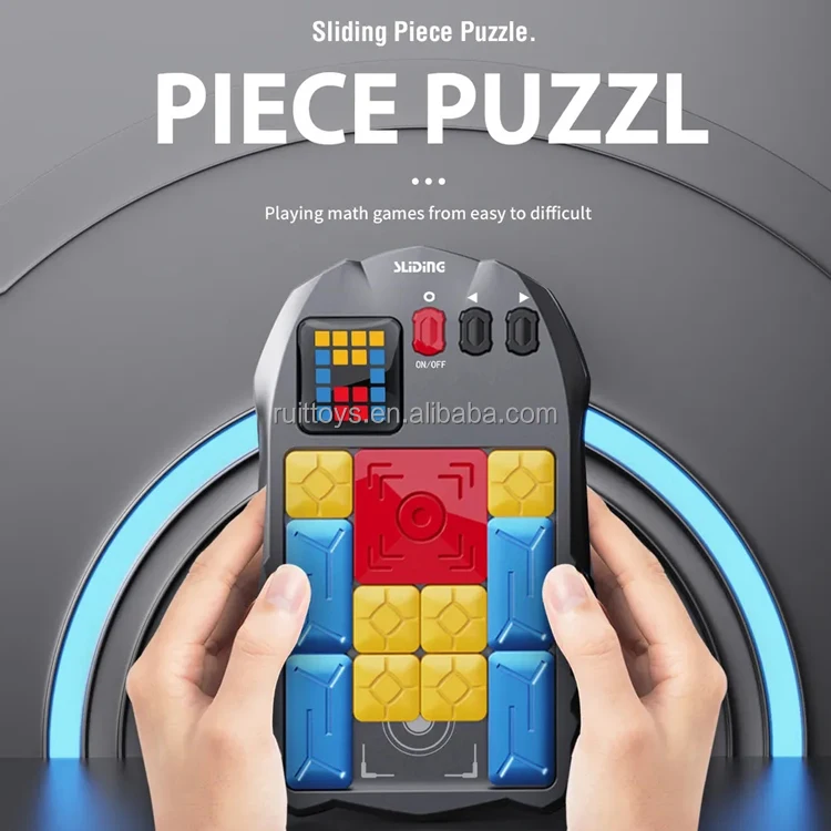 Kids Challenges Brain Teaser Board Digital Super Slide Huarong Road Puzzle Toys Klotski Puzzle