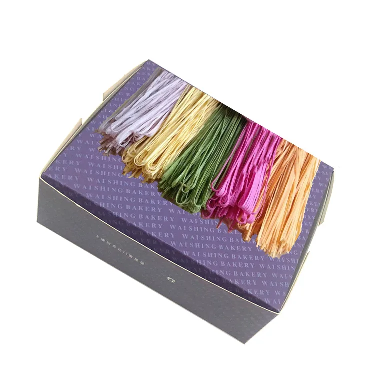 
Chinese food production taste noodles wide round noodles packing box biscuit packing box 
