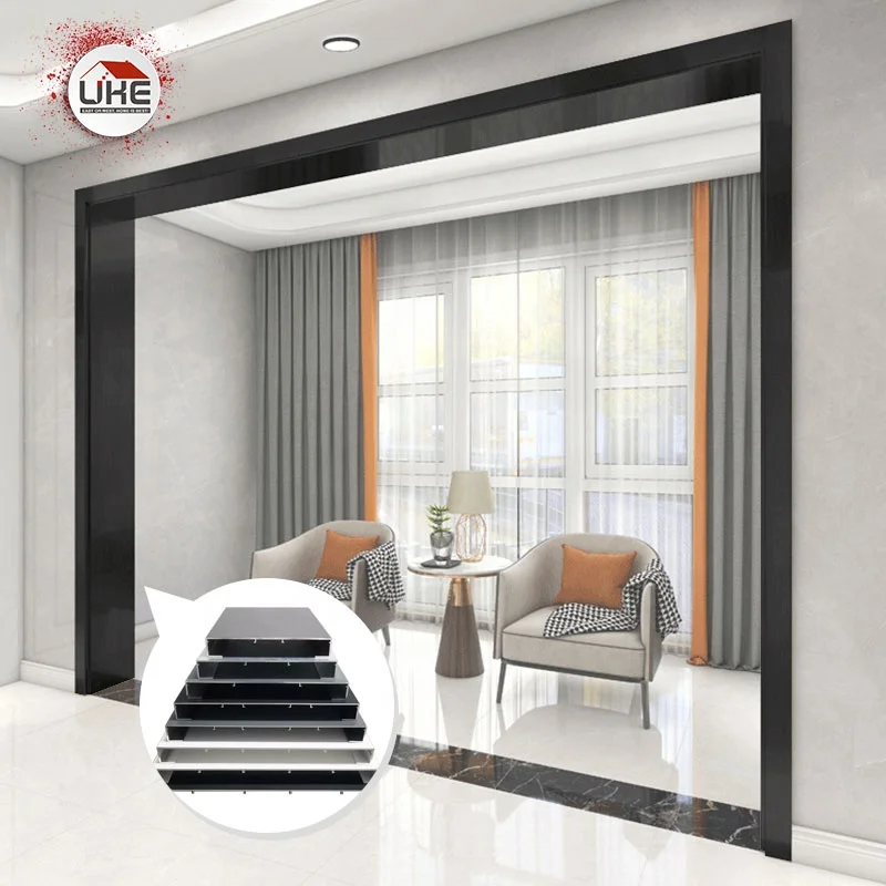 Aluminium Alloy Door Frame Decorative Protective Shell Cover Trim Metal Strips Customized Doors Profile