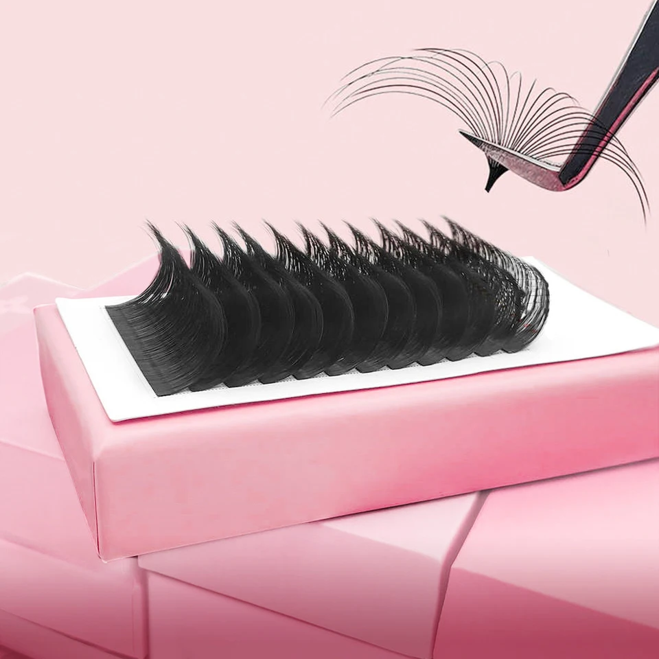 Wholesale Premium cashmere lash extensions supplies individual volume lash trays Private label mink eyelash extensions
