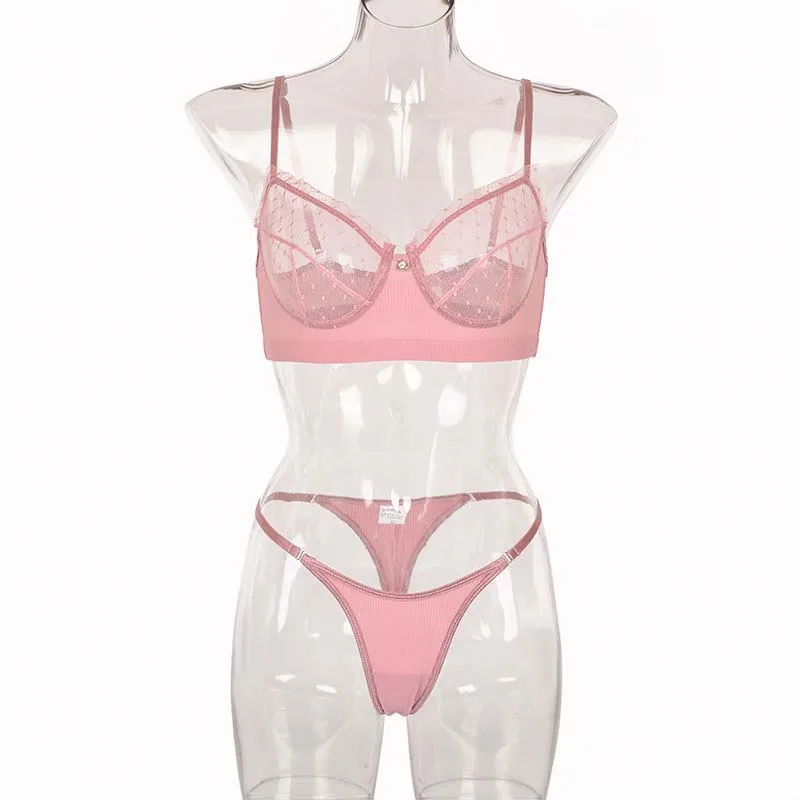 See Through Bra And Panty Set Young Ladies Sexy Transparent Bra Sets Mature Women Sexy Bra Sets Underwear