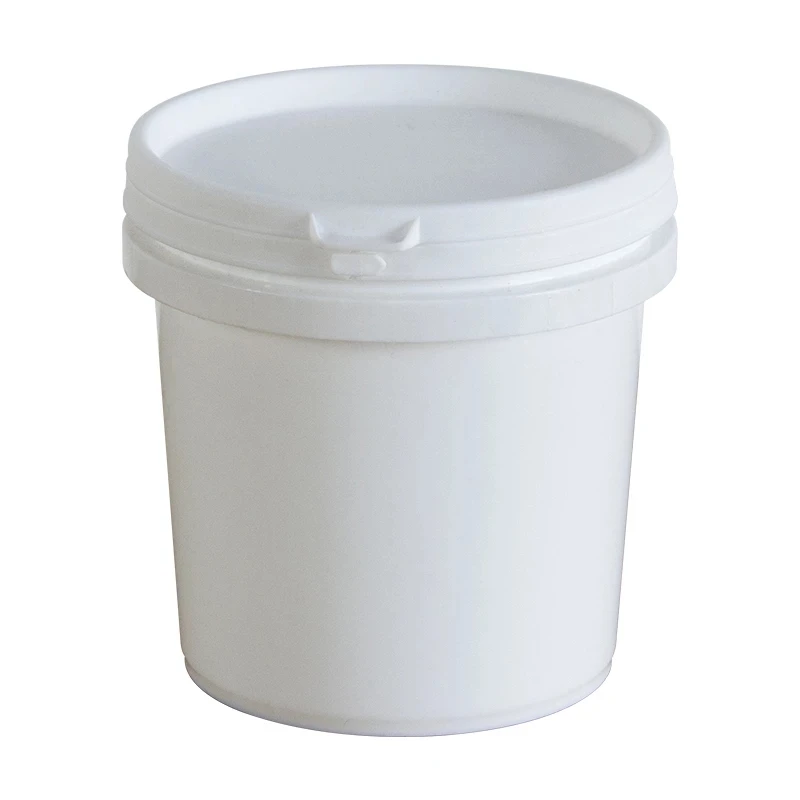 1L Plastic Bucket Custom Printing Logo Food Grade Honey Ice Cream Paint Container With Lid And Handle