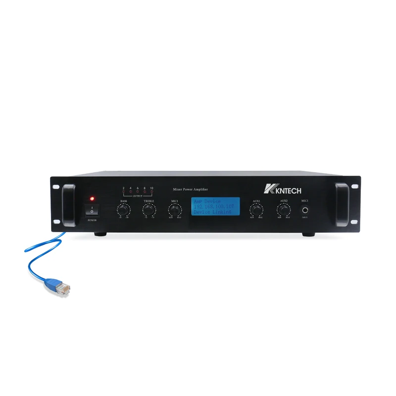 KNTECH VoIP IP Paging Power Audio Amplifier N+1 Redundancy Public Address High-Powered Amplifiers IPMG-360