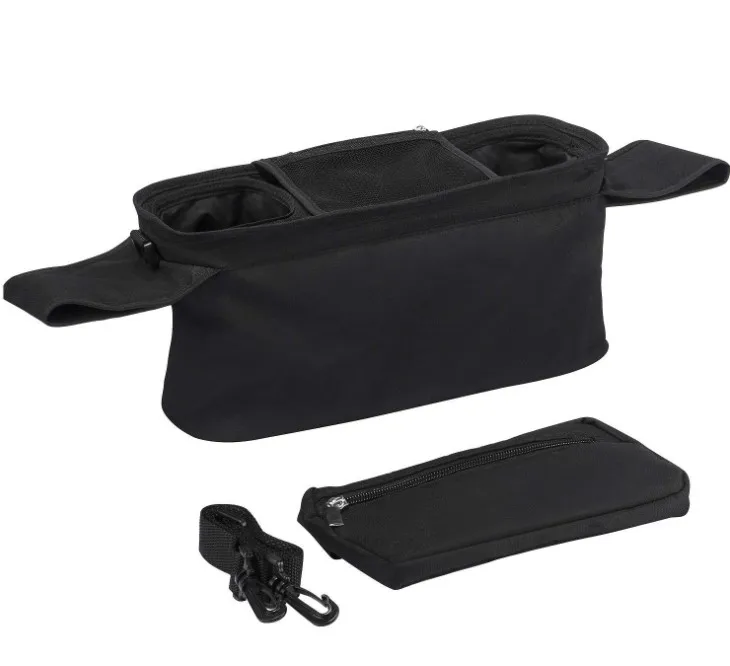 
Wholesale Universal Baby Stroller Organizer Storage Bag With Insulated Cup Holders Detachable Phone Bag 