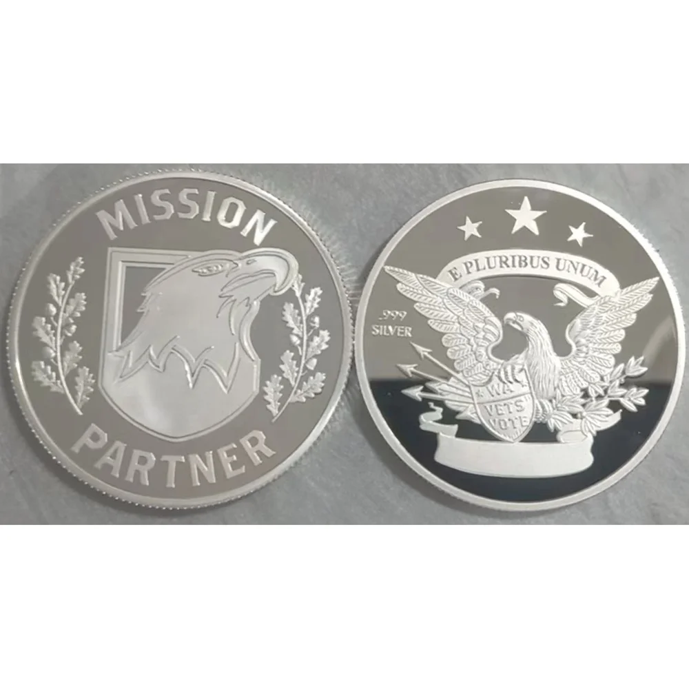 999 fine silver Customized with Your Logo Anniversary Silver Coin