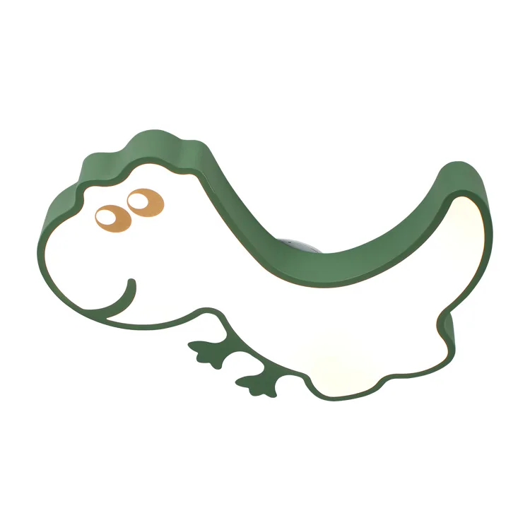 
Modern Green Color Cartoon Dinosaur Shape Living Room Surface Mount Led Ceiling Light 